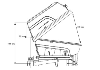 Box na ťažné zariadenie Hapro Boxer L420 Hexagon Black