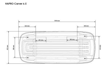 Strešný box Hapro Carver 6.5 Antracit